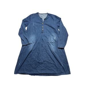 VINTAGE MORDENMISS Blue Denim/Jean Dress, size women's XL, Flowy, wide fitting